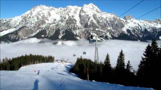 Skiing above the clouds in Leogang [upl. by Haropizt567]