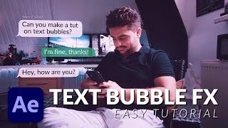 How To Create a Message Bubble in After Effects  Tutorial [upl. by Eelrebma]