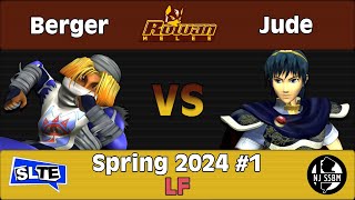 Rowan SSBM Spring 2024 1 Berger Sheik Vs Jude Marth  LF [upl. by Cassandra]