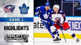 NHL Highlights  Blue Jackets  Maple Leafs GM1  Aug 2 2020 [upl. by Sheri]