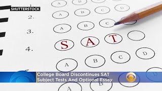 College Board Discontinues SAT Subject Tests And Optional Essay [upl. by Elletnuahs]