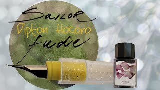 Sailor Dipton Hocoro Fude amp Ripe Fig Sheen Ink  Detailed Overview [upl. by Talanian]