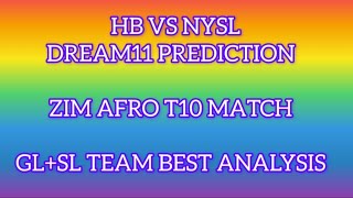 hb vs nysl dream11 Prediction [upl. by Andree666]