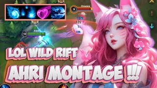 AHRI MONTAGE COMPILATION  League Of Legends Wild Rift [upl. by Landri]