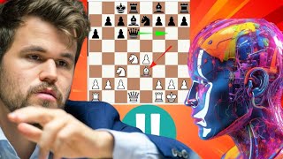 Magnus Carlsen vs Stockfish 166 [upl. by Aihsemaj]