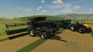 FS22 Hemp Crop 2 Harvester Harvesting Lanodownda Farm [upl. by Lucho567]