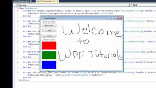 WPF Tutorial 14  InkCanvas [upl. by Aynahs]