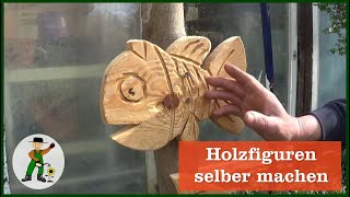 Einfache Holzfiguren selber machen [upl. by Ardnaeel291]