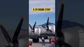 B29 BOMBER ENGINE START [upl. by Nobile]