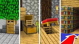 5 PASSAGES SECRETS QUE VOUS POUVEZ FAIRE DANS MINECRAFT [upl. by Edita]