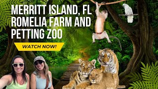 Merritt Island FL Romelia Farms Wildlife Preserve and Petting Zoo [upl. by Armillas]