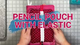 Super Easy Pencil Zipper Pouch  Tutorial for Beginners [upl. by Yenhoj]