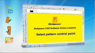 Richpeace garment CAD software online lessonsTip of the daySelect pattern control point V9 [upl. by Domenico]