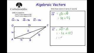 Vectors  Corbettmaths [upl. by Kannav]