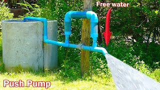 We turn PVC pipe into Hight speed water pump without electricity easy way to pull water from well [upl. by Norit922]