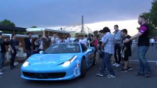 Deadmau5 Ferrari 458 Spider  Gt3 RS revs in Paris GUMBALL 2K14 [upl. by Norud]