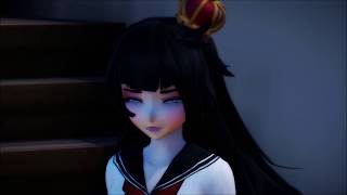 MMD Senpais choking is LIT Yandere Simulator motion dl [upl. by Ohcamac]