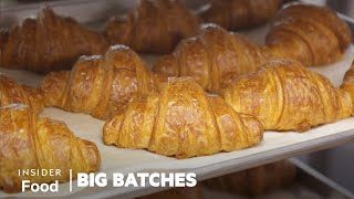 How 21000 Croissants Are Made In A Legendary New York Bakery Every Week  Big Batches [upl. by Sredna537]