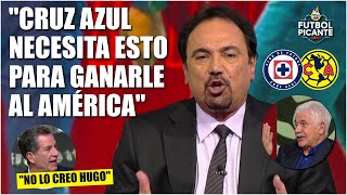 Hugo Sánchez y el MENSAJE MOTIVADOR que le daría a CRUZ AZUL para juego vs AMERICA  Futbol Picante [upl. by Rollin]