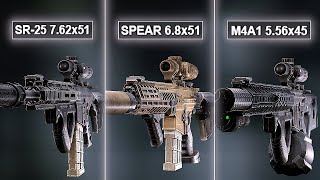 SPEAR 68 vs SR25 vs M4A1 Meta Build Comparison [upl. by Cline]