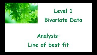 Bivariate Analysis line of best fit [upl. by Mcdonald]