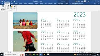 how to change the date on a calendar template in word [upl. by Ennairoc]