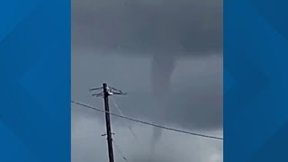 VIEWER VIDEO Tropical funnel spotted in Gregory Portland on Friday [upl. by Assilim]