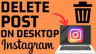 How to Delete Instagram Post on PC Chromebook or Laptop  2024 [upl. by Enelhtak]