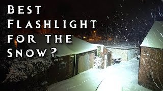 21 of the Worlds brightest Flashlights versus Snow [upl. by Alexandros674]