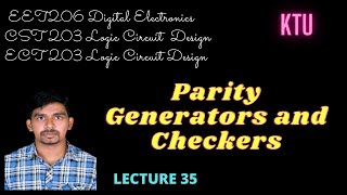 Parity generators and checkers  KTU [upl. by Regnig]