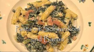 Pasta mit Cavolo Nero Schwarzkohl  Ninas Kochlust [upl. by Iinden]