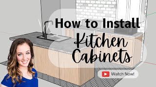 How to Install Kitchen Cabinets [upl. by Nosreme]