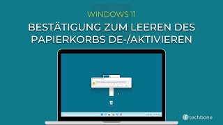 Bestätigung zum Leeren des Papierkorbs deaktivieren Windows 11 [upl. by Nwaf]