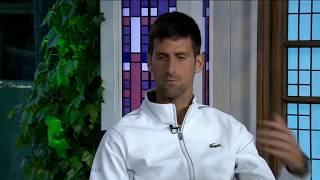 Novak Djokovic Interview  Wimbledon 2017 [upl. by Fidellia232]