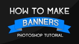 How to make Banners and Ribbons Adobe Photoshop [upl. by Atsev]