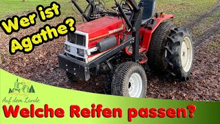 Rasenreifen Desaster am Yanmar Kleintraktor 👉 Edscha Kabine Heckscheibe 👉FragMax [upl. by Cornew]