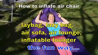 30 seconds to inflate Hikenture air lounger air chair [upl. by Oryaj950]