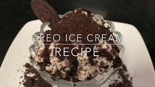 Oreo ice cream recipe  Easy home made [upl. by Aisac]