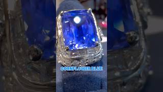 Beautiful example of a cornflower blue sapphire [upl. by Hayotal]