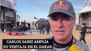 DAKAR  ETAPA 8 CARLOS SAINZ no se la juega y amplía su ventaja en el Dakar [upl. by Andrej]