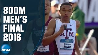 Donavan Braziers 800m record at 2016 NCAA outdoor championships [upl. by Lemahs272]