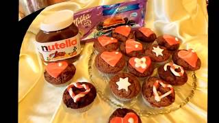 DIY NUTELLA  OREO SchokoMuffins  CUPCAKE 31 KUCHEN backen kinderleicht SELBER MACHEN [upl. by Weismann]