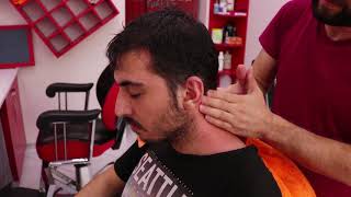 ASMR Turkish Barber FaceHead and Body Massage 50 [upl. by Delija]