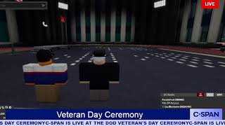 CSPAN LIVE 11112024 Veteran Day Ceremony [upl. by Arymahs]