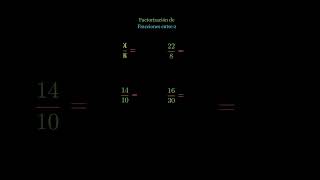 Matemáticas fácil explicación rápida factorizando fracciones por 2 matematicabasica algebra [upl. by Malissa]