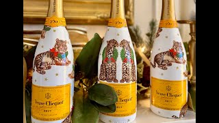 Decoupage Champagne or Wine Bottle Tutorial [upl. by Sidell]