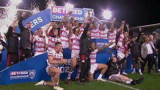 Leigh Centurions vs Batley Bulldogs  Highlights and trophy lift from Betfred Championship Grand Fin [upl. by Nelhsa]