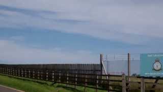 Eurofighter Typhoon Fighter Jet Landing RAF Leuchars By St Andrews Fife Scotland [upl. by Midge]