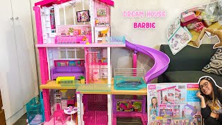 ABRO LA CASA DE LOS SUEÑOS DE BARBIE QUE SIEMPRE QUISE TENER EN MI INFANCIA  DREAM HOUSE DE BARBIE [upl. by Barmen773]