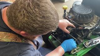 Stx38 John deer black deck blown head gasket repair [upl. by Alberto]